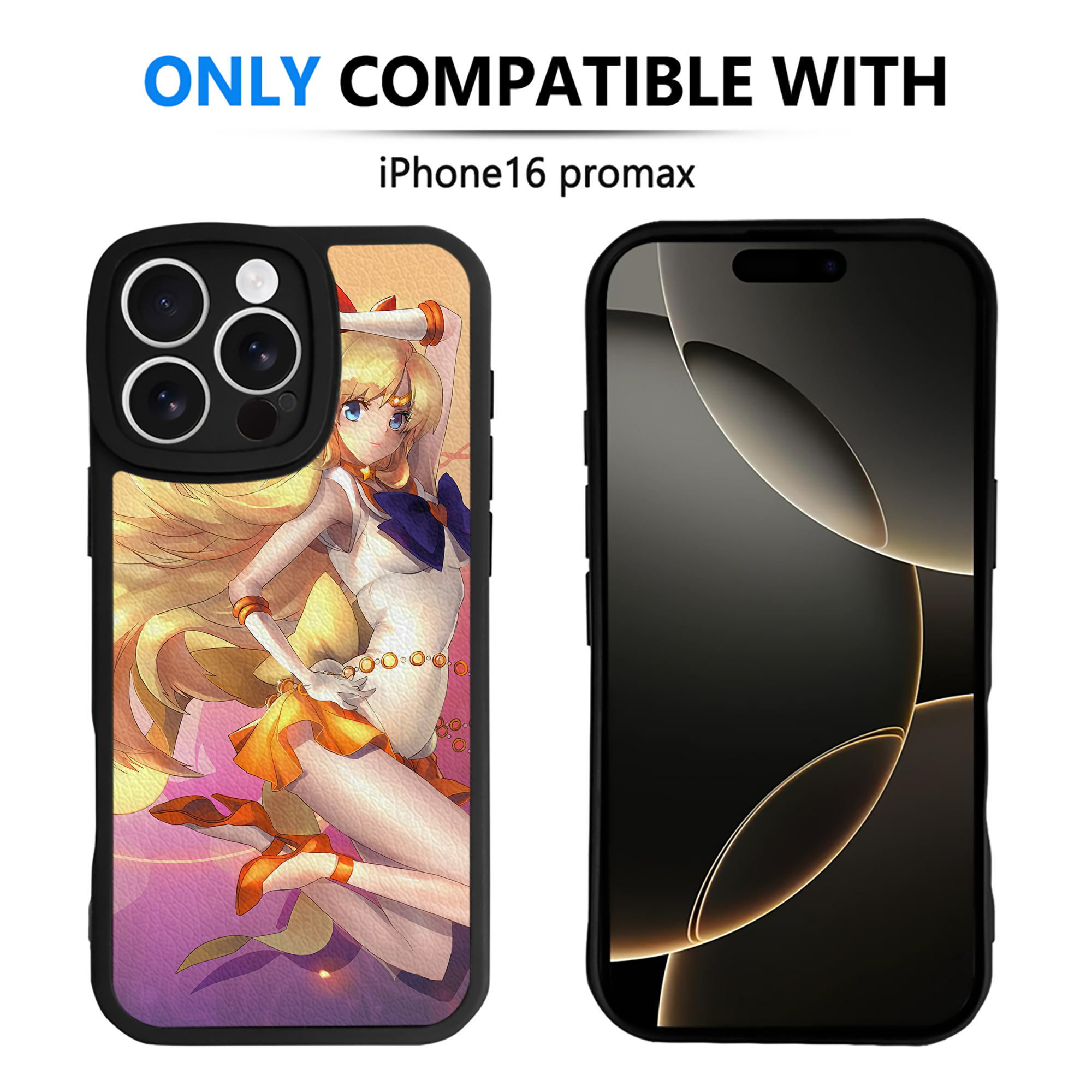 （画像用） 美少女戦士セーラームーン Sailor Moon 【iPhone 16シリーズ対応】シリコンスマホケース（レザー調） 材質：シリコン